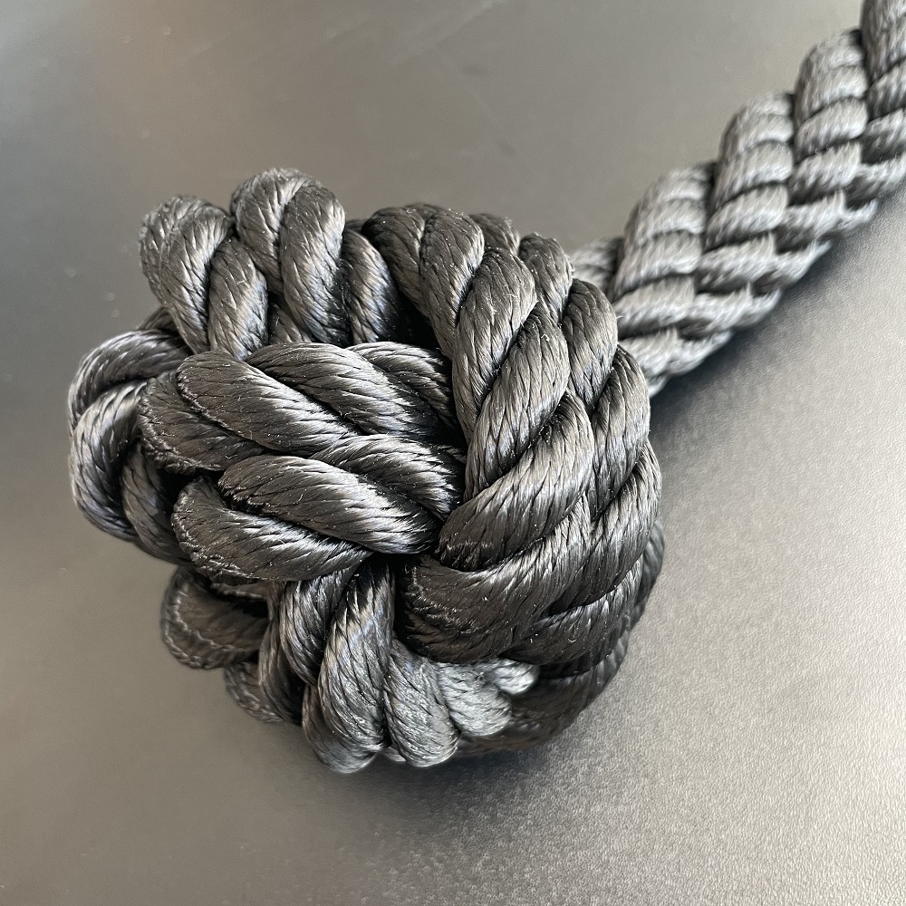 Kabelslag Eind Knoop Zwart Touwbestellen