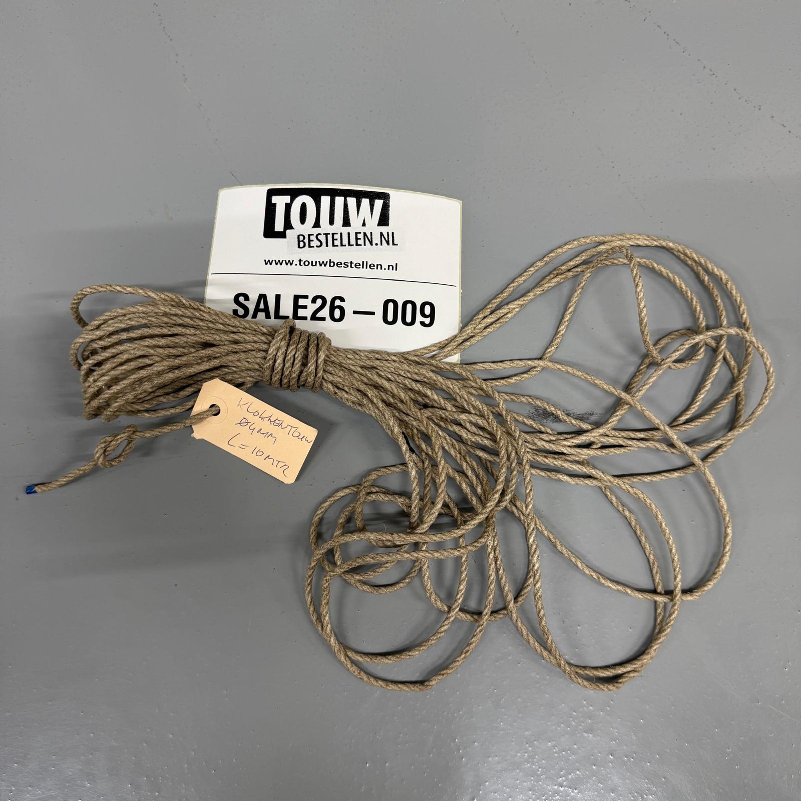 SALE-26.009 Klokkentouw 4mm